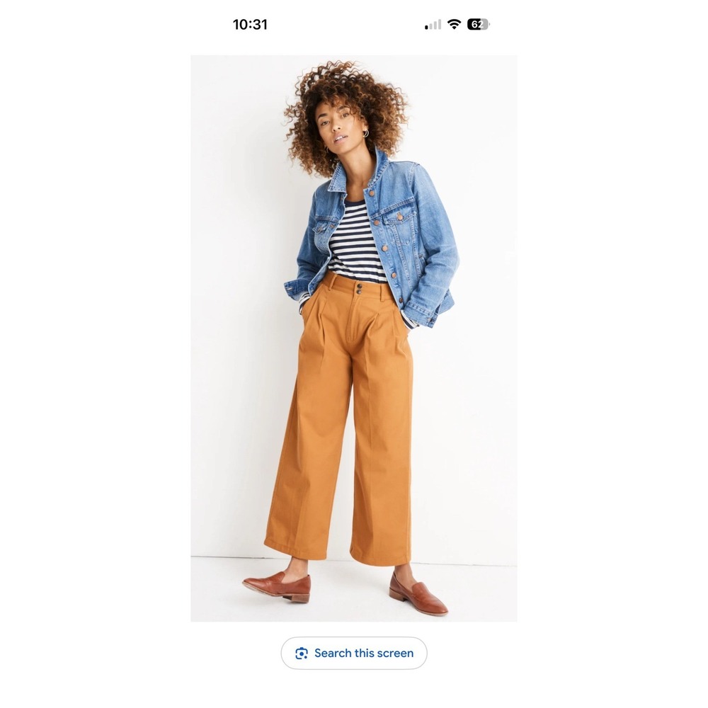 Madewell Pleated Wide Leg Pants High Rise Gorpcore Preppy Coastal Grandmother